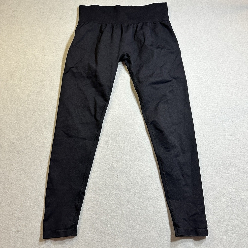 Halara Flow Ribbed Leggings Womens XL Black UltraSculpt High Waisted Lifting